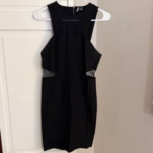 Sparkle & Fade Black Mini Dress